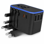 Adaptador universal de viaje, clavijas desplegadas